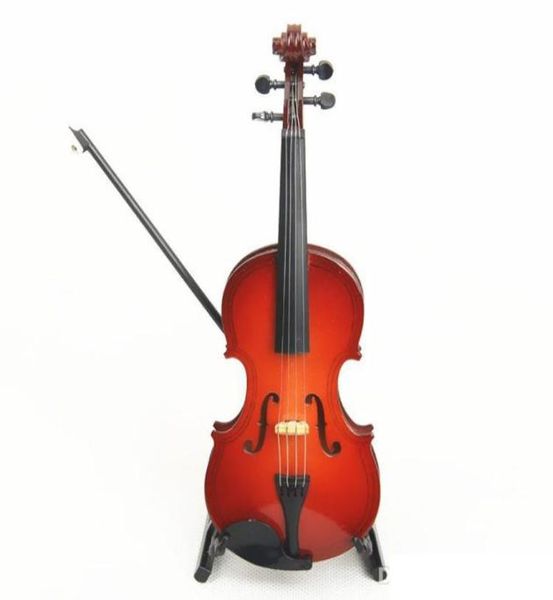 

wooden mini instrument violin decoration wooden mini violin toy 14cm1863526