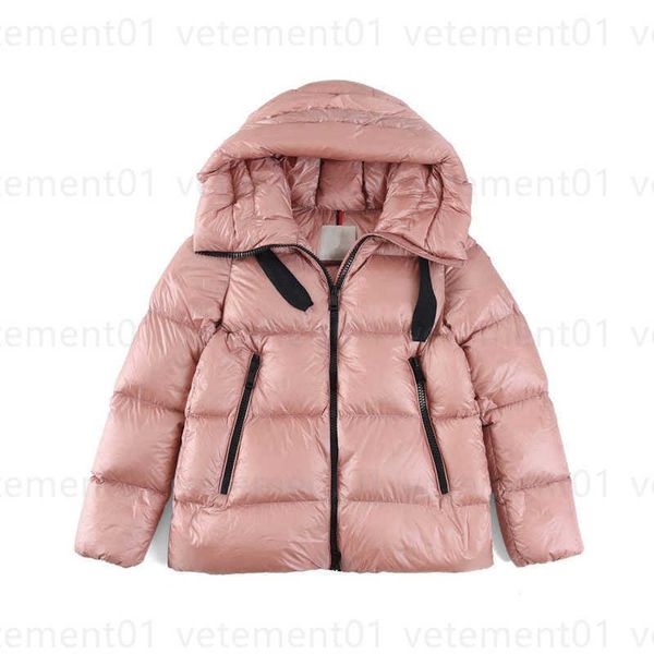 

2023 winter down jacket designer coat cardigan women drawstring a-line loose fashion princess jackets thickened lady parka warm streetwear, Black