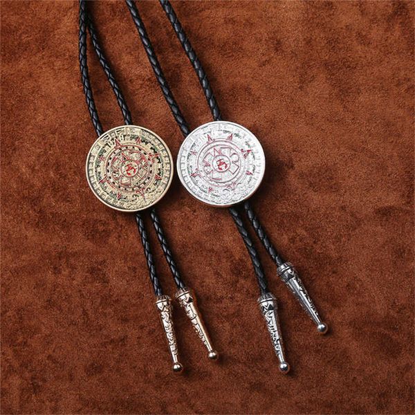 

bolo ties new mexico aztec mayan solar calendar bolo tie bolo tie hkd230719, Red