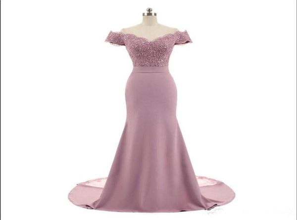 

new arrival pink v neck cap sleeve vintage lace appliques beaded mermaid bridesmaid dresses party gowns vestido de festa9456861, White;pink