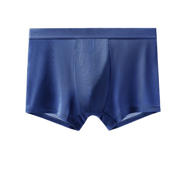 

men underpants ice silk breathable underwear panties soft 3d ultra thin comfortable men boxer briefs, Black;white