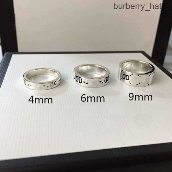 

men's and women's skull ring head platinum plated silver titanium steel letter g designer classic fashion luxury jewelry does not