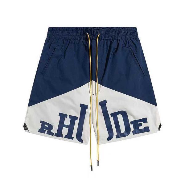 

designer shorts summer fashion beach mens womens street wear red blue loose ligthweight rhude mens short european size s-xl, White;black