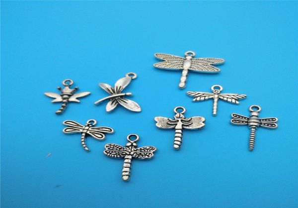 

mixed tibetan silver dragonfly charms pendants jewelry making bracelet necklace fashion popular jewelry findings component accesso7870040, Bronze;silver