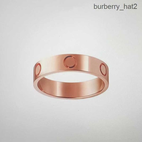 

4mm 5mm 6mm titanium steel alloy silver love ring mens womens rose gold fashion screw jewelry designer luxury couple wedding promise rings g, Slivery;golden