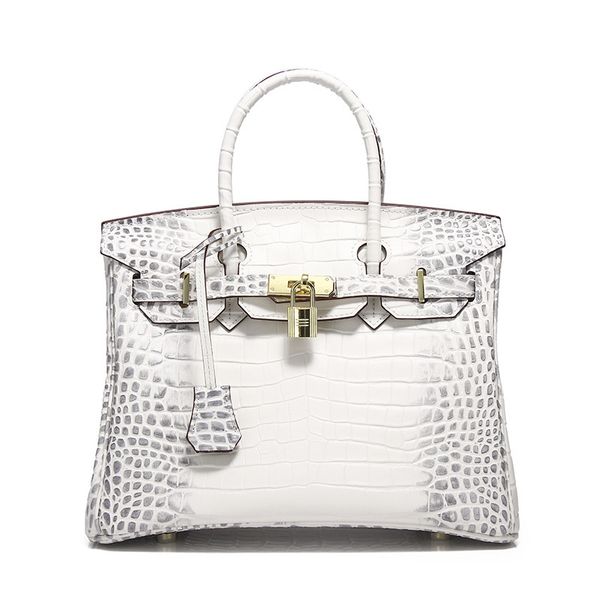 

10a premium designer tote casual fashion luxury alligator hand sewn premium tote