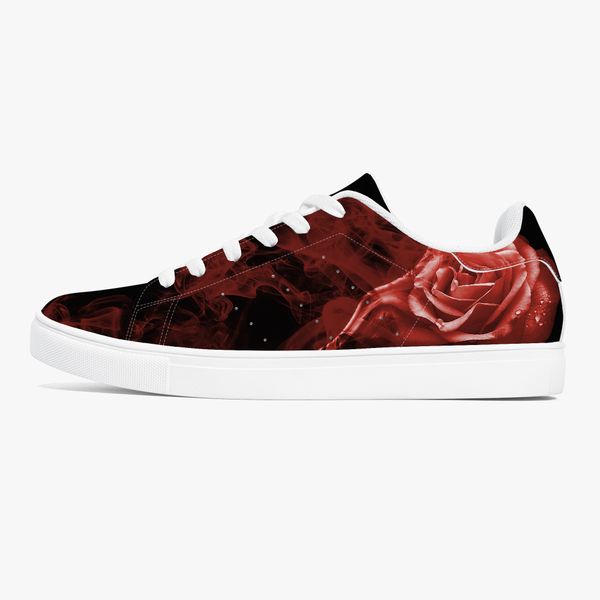 

custom pattern diy shoes mens womens red rose sports trainers sneakers 36-48