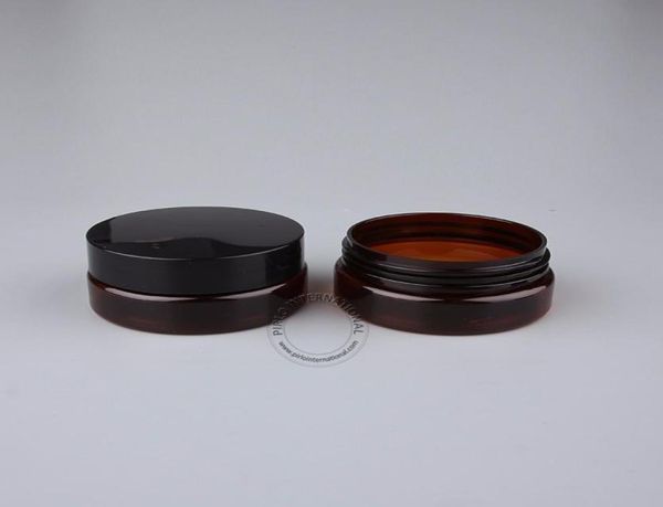 

50 x 50g amber plastic cream jar pet facial mask bottle 50cc amber cosmetic containers refillable bottle with lid 3047999