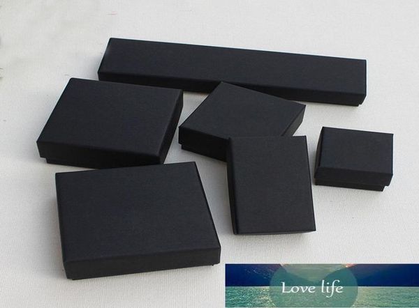 

jewelry gift and retail boxes black kraft packing bracelet necklace ring ear nail box christmas new year gift customize 10 s3680881, Black;white