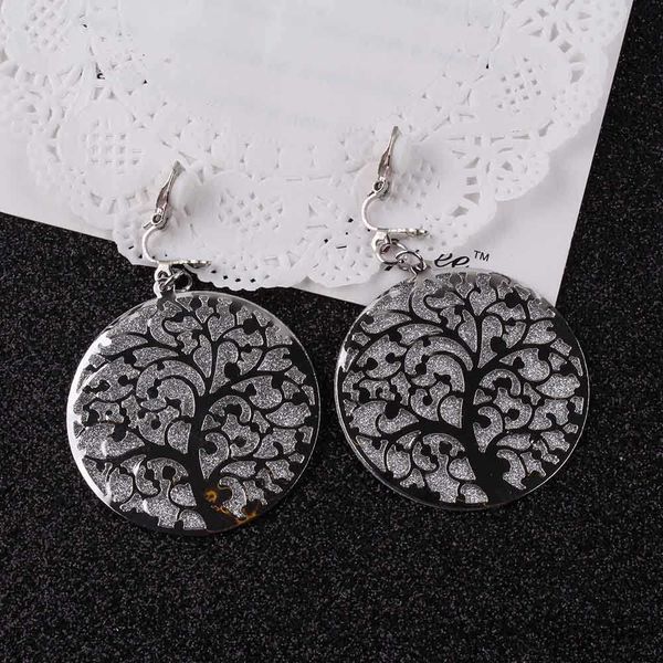 

charm charm vintage style shape tree color shining classic hollow clip on earrings without party wedding for r230719, Golden