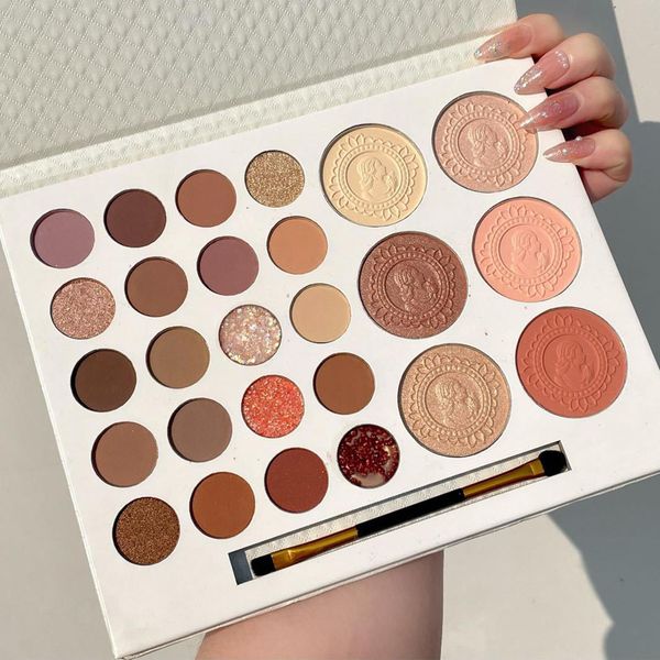 

eye shadow 26 colors eyeshadow palette pearly matte earth color portable long lasting highlight blush makeup 230718