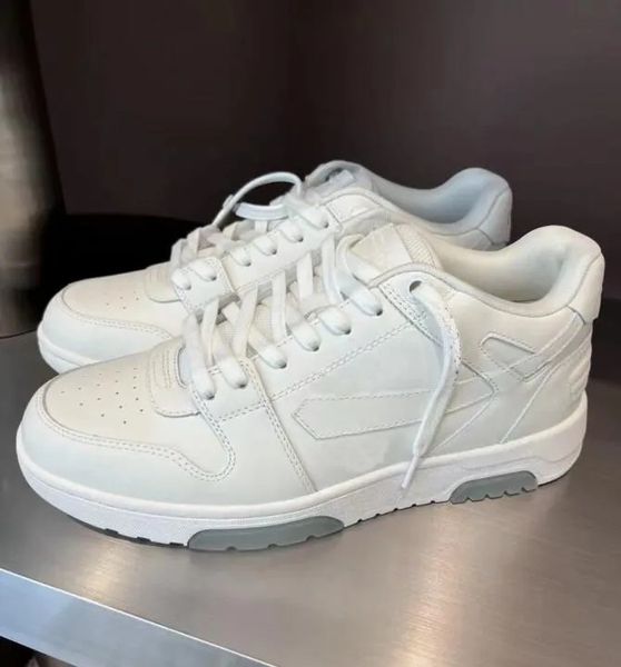

23s s out of office men trainers shoes calfskin leather jogging low sneakers nylon rubber sole tech couple skateboard walking eu35-46, Black