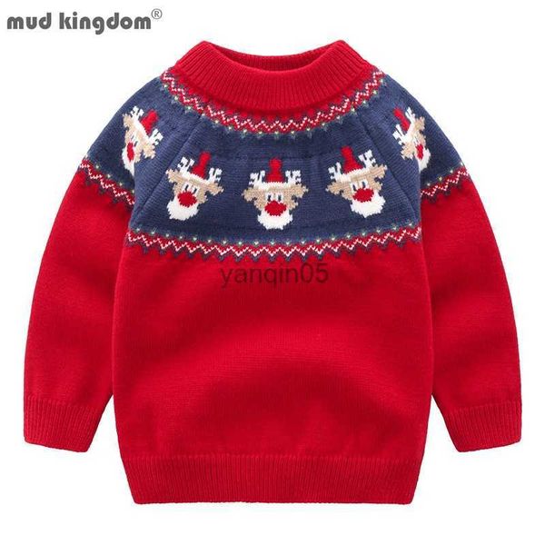 

pullover mudkingdom christmas sweater for girls boys sweaters pullover santa claus children clothes thick kids winter clothing soft hkd23071, Blue