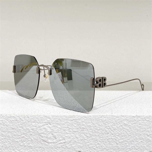 

fashion bb sunglasses letter b paris home red super generous tide rimless double b flat bb0113 with logo box, White;black