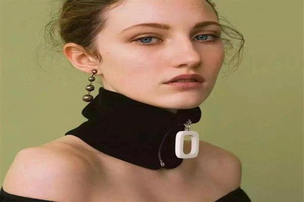 

universal soft foam neck collar support bracecervical for keep warm zipper adjustable pendant necklaces2473681, Silver