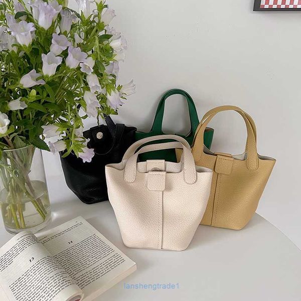 

luxury h ermes picotin lock bags online store 2023 new korean soft texture one shoulder portable bucket bag personalized small vegetable bas