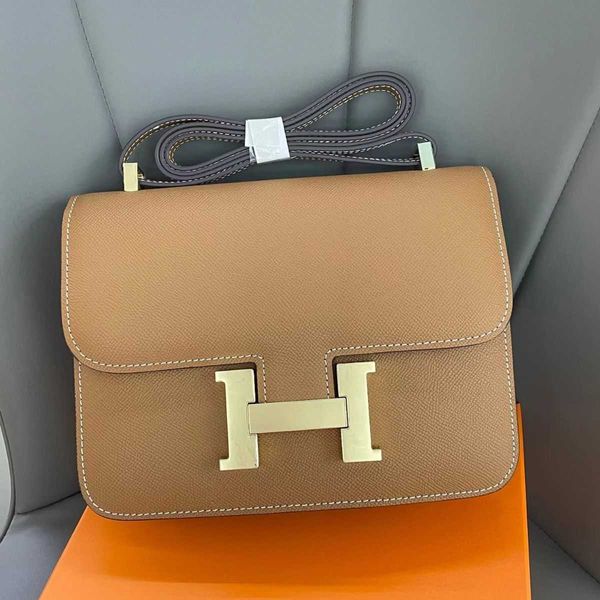 

factory wholesale designer h ermes totes handbags yanghe 2023 new bag small square kangkang leather womens bean curd oneshoulder crossbody p