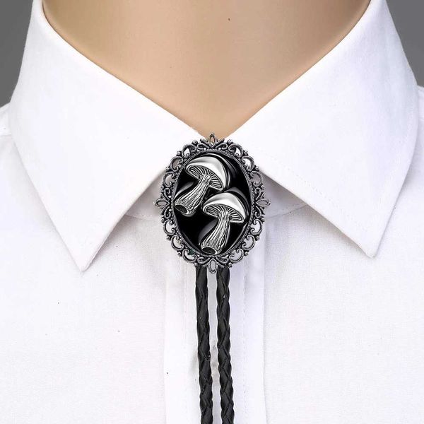 

personalized jewelry mushroom bolo ties drops glue fashion tie hkd230720, Red