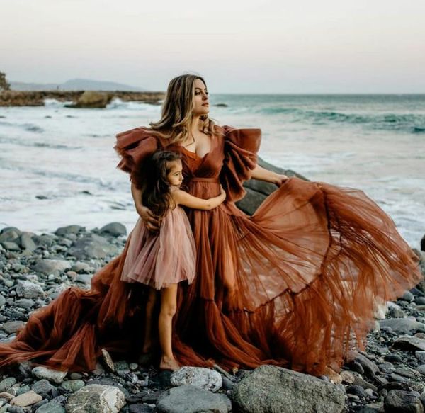 

illusion tiered ruffles nightwear robes women kimono pregnant party sleepwear maternity bride poshoot dress shower robe3093194, White