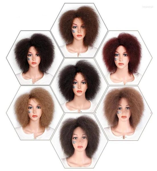 

synthetic wigs 65 inch hair short kinky curly afro wig super fluffy for women 100gpiece red brown black kend223326690