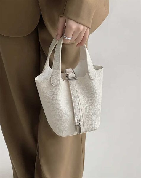 

luxury picotin lock bag celebrity online classic dish basket handbag soft leather fashionable bucket bag tiktok super fire women's llds