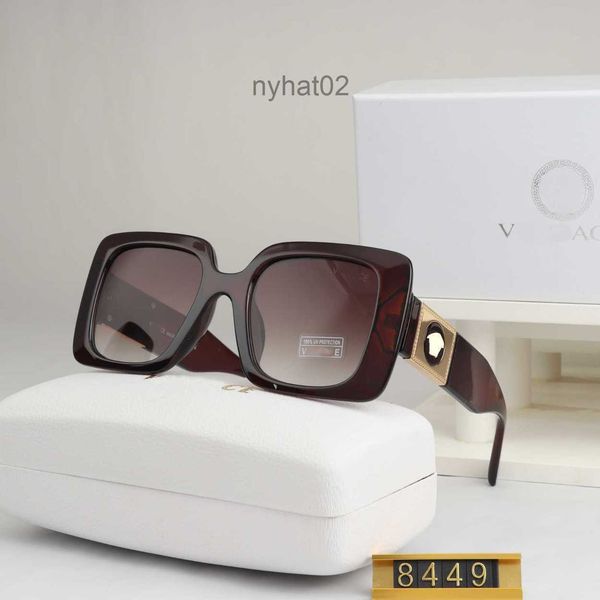 

designer versage sunglasses cycle luxurious fashion sports polarize sunglass for mens womans vintage baseball driving beach square black tea, White;black