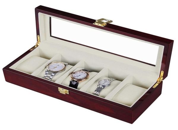 

watch boxes cases luxury 56 slots wooden box wood holder for men women watches organizer jewellery organizers drop4924533, Black;blue