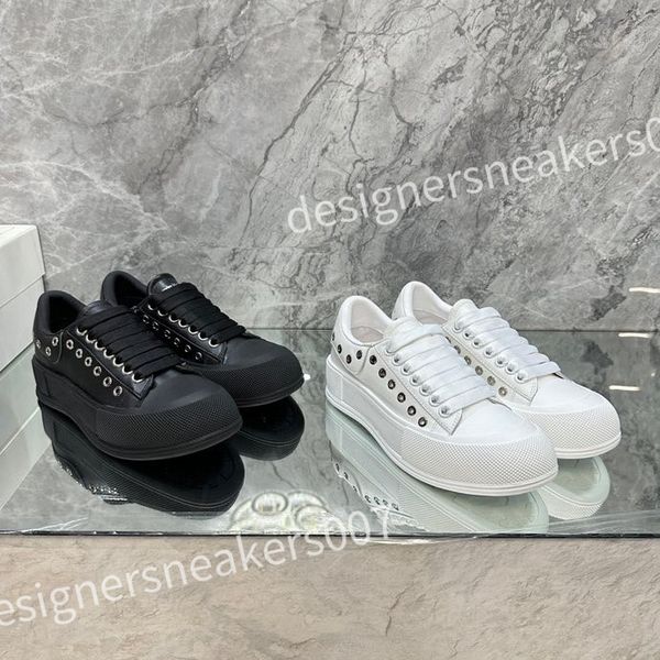 

luxurys designer men causal shoe fashion woman leather lace up platform sole sneakers white black mens womens sneaker xsd221111