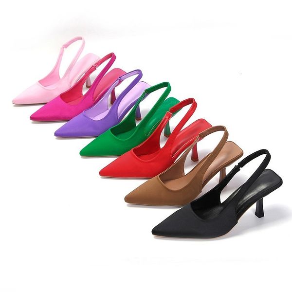 

sandals women's high heel shoes women's pump high heel sandals fashion women's thin high heel shoes spring back corner weddin, Black