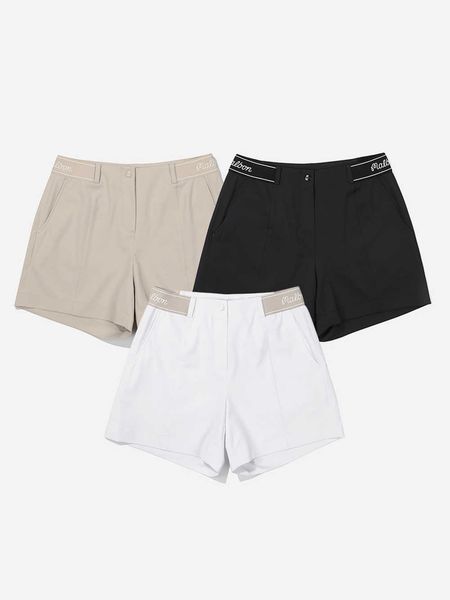 

women's shorts 2023 summer new women's slim-fit shorts sports pants all-match casual waist, White;black