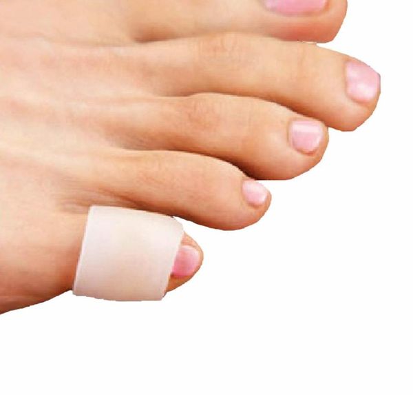 

silicone gel little toe tube bunion guard foot care pinkies finger tubes eases callus corn pain blisters pinkie protector5404368