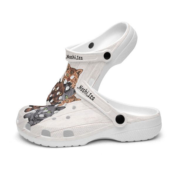 

diy custom shoes slippers mens womens 3 cat three cat big eyes cute clog 37-99832 sneakers trainers 36-48