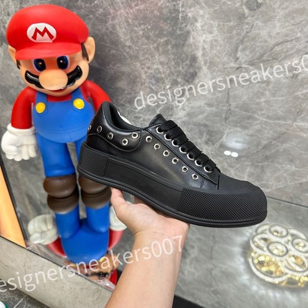 

2023 luxurys designer men causal shoe fashion woman leather lace up platform sole sneakers white black mens womens sneaker xsd221111