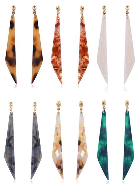 

fashion bohemian women acrylic earrings hoop lightweight resin earrings geometric long statement stud earrings jewelry gifts1664153, Silver