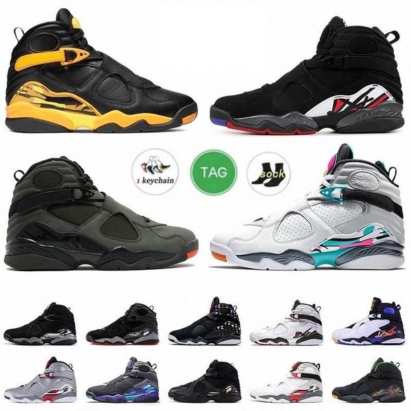 

mens jumpman 8s playoffs basketball shoes 8 size 13 aqua black taxi cement south beach chrome cool grey raid men women retroes sneakers