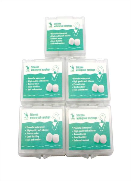 

5box30pcslot ear plugs noise reduction antinoise earplugs silicone soft waterproof swimming travel sleep learn soundproof quiet9778554