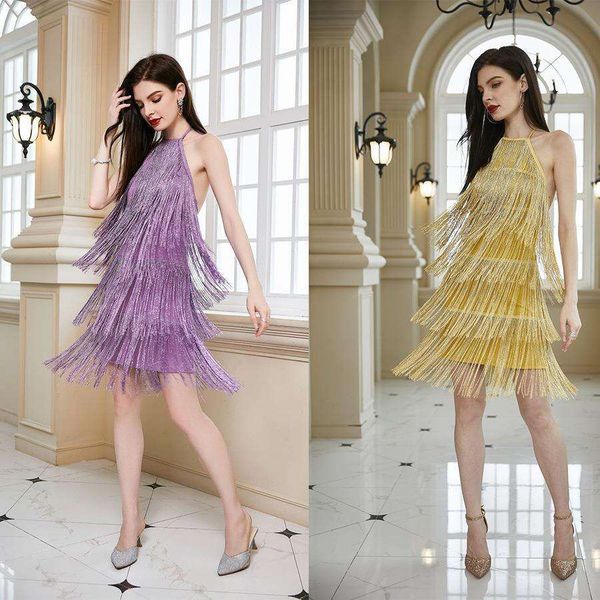 

womens dresses tassels backless slim fit butt short skirt, Black;gray