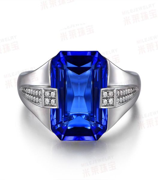 

brand fashion man ring cushion cut 6ct 5a zircon cz birthstones ring 925 sterling silver engagement wedding band ring for men1861273, Slivery;golden