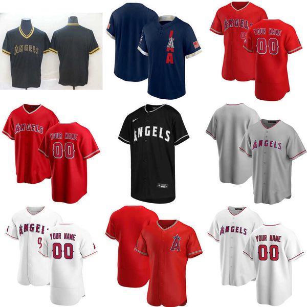 

2023 custom jersey mens women youth los angeles''angels''68 kyle keller 32 raisel iglesias 7 jo adell 39 luke bard baseb, Blue;black