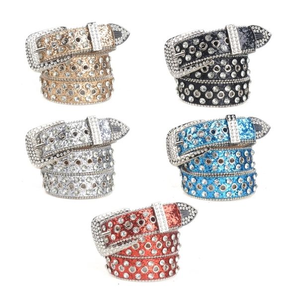 

neck ties casual belts sumptuous full diamond waist western cowgirl cowboy fashion belt for jeans skirt 230718, Blue;purple