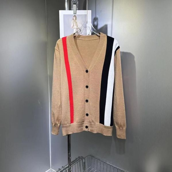 

women's sweater women jacket cashmere cardigan mid-length knitted v-neck loose striped sweater thin ladies trench coat, White;black