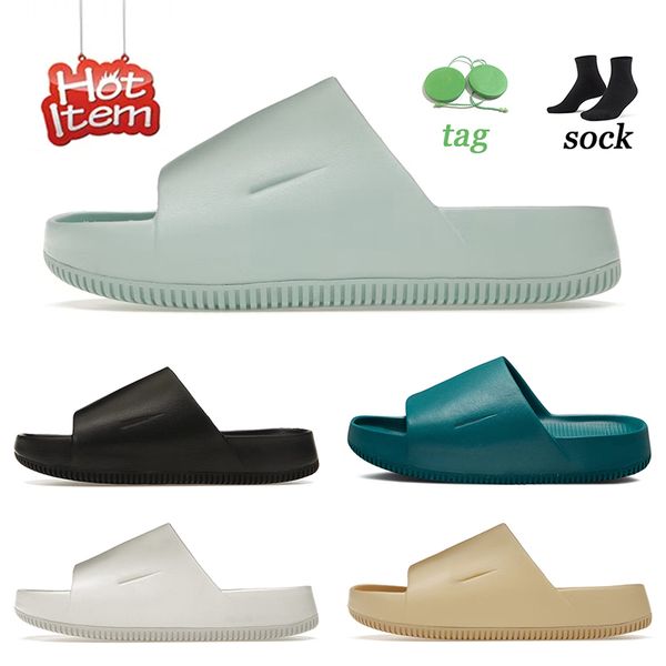 

calm slides designer sandals flats slippers seasame jade ice geode teal sail white black flip flops sandal summer beach slipper luxurys wome