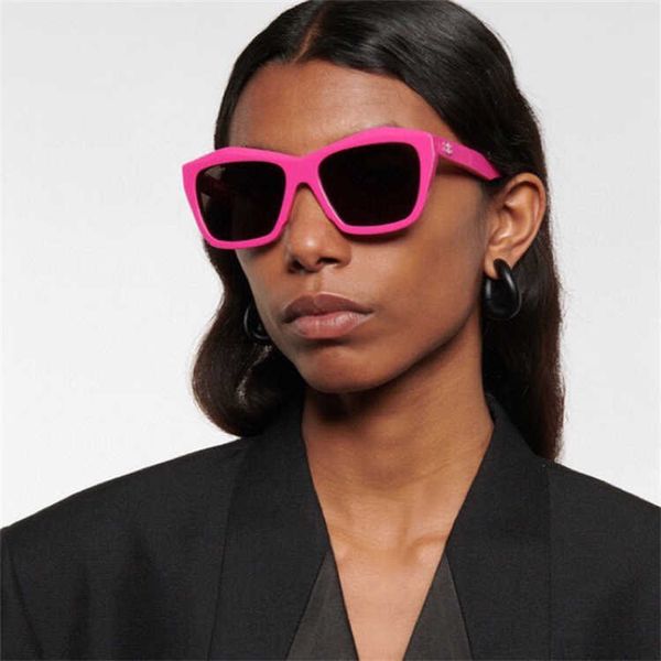 

Fashion top BB sunglasses letter b New Paris Brand B Sunglasses Female INS Online Red Same Polygonal BB0216 with logo box