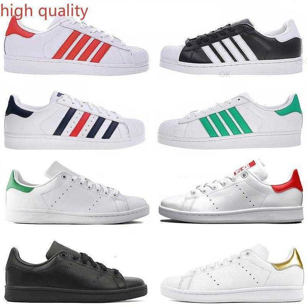 

casual shoes men's sneakers classic shell head couple casual white shoes, Black