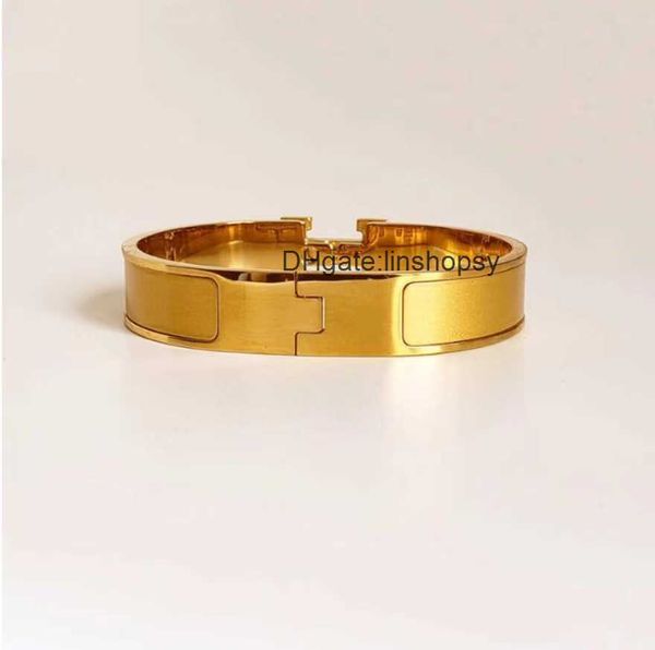 

aher mas designer luxury brand enamel bracelet bangle h letter enamel bracelets men and women fashion accessories party wedding valentine&#0, Black