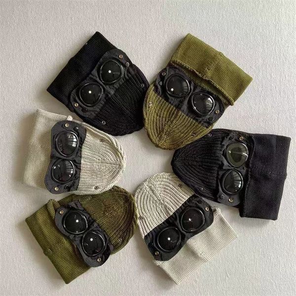 

high end youth cp hat cold and warm knitted masked hat outdoor travel cold hat windproof, Blue;gray