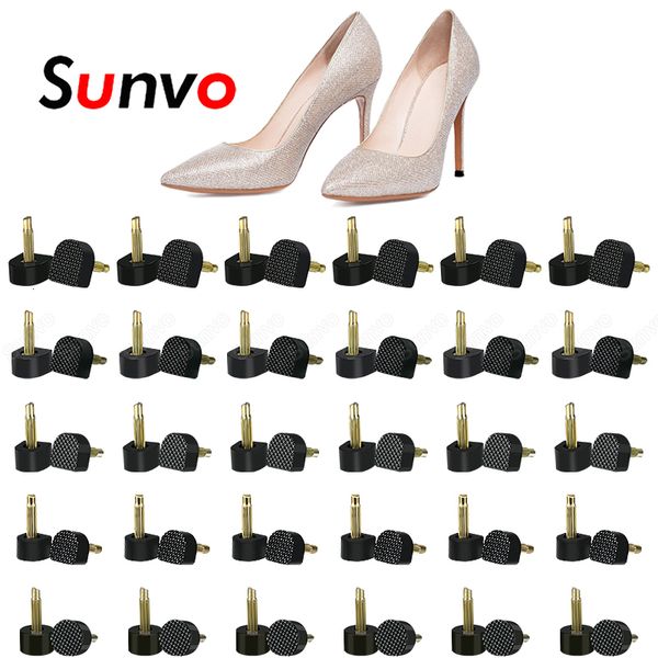 

shoe parts accessories sunvo 60pcs high heel protectors caps for shoes repair sers protect dowel lifts replacement tips pins heels 230718, White;pink