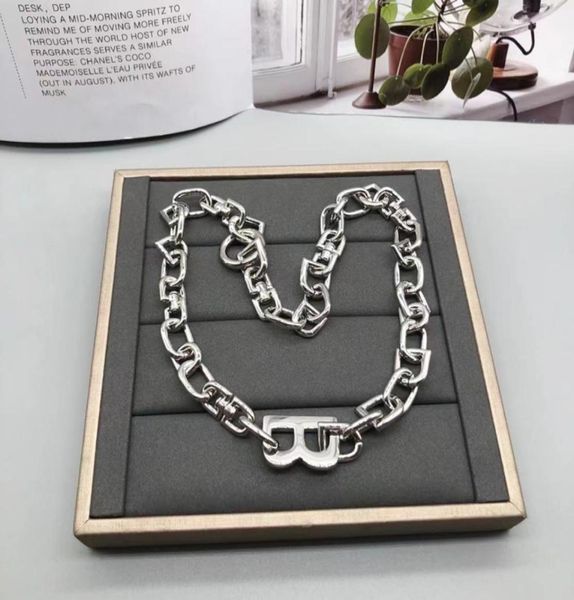 

fashion chains necklaces gold necklace luxury designer link necklaces silver bb collier classic womens mens luxurys designer jewel2137211