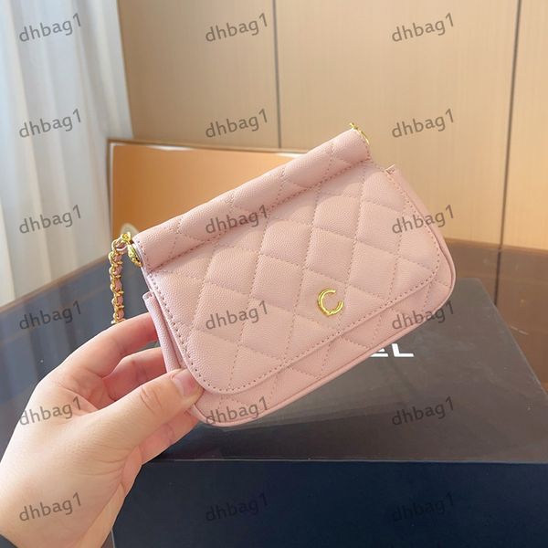 

womens shoulder bag solid color leather gold hardware metal c buckle purse matelasse chain crossbody handbag card holder cosmetic case mobil