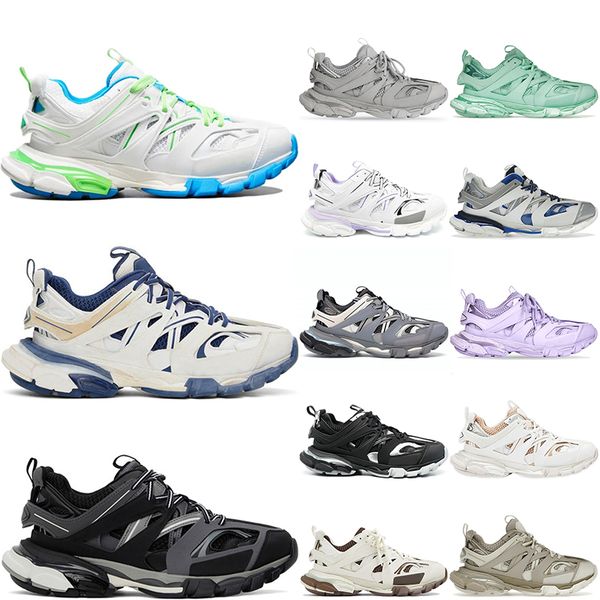 

balenciga brand luxury designer shoes triple s men women casual shoes track 3.0 runner triple white black sneakers tess.s. gomma leather tra, White;red